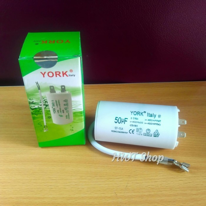 KAPASITOR 50 UF 450V YORK ~ CAPACITOR 50 UF 450V ~ KAPASITOR POMPA AIR