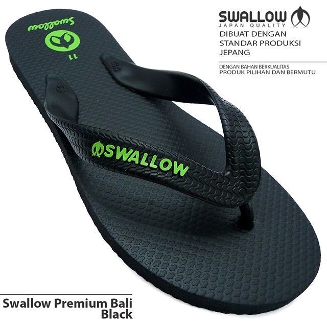 Cabre Sandal Jepit Swallow Premium Bali [Black]