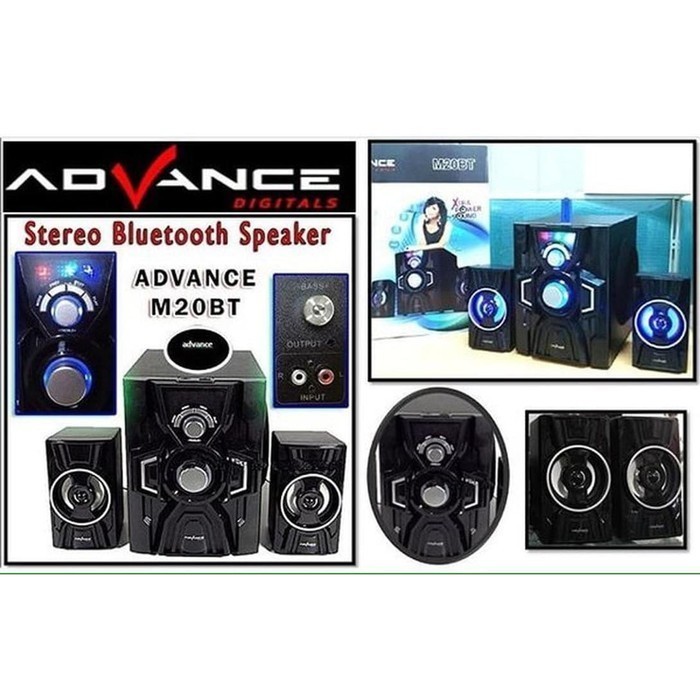 Advance M20 Bt Speaker 2.1 Multimedia Usb Fm Rado Bluetooth