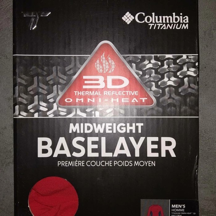 Columbia Baselayer Titanimum Omni-Heat Thermal Reflective 3D