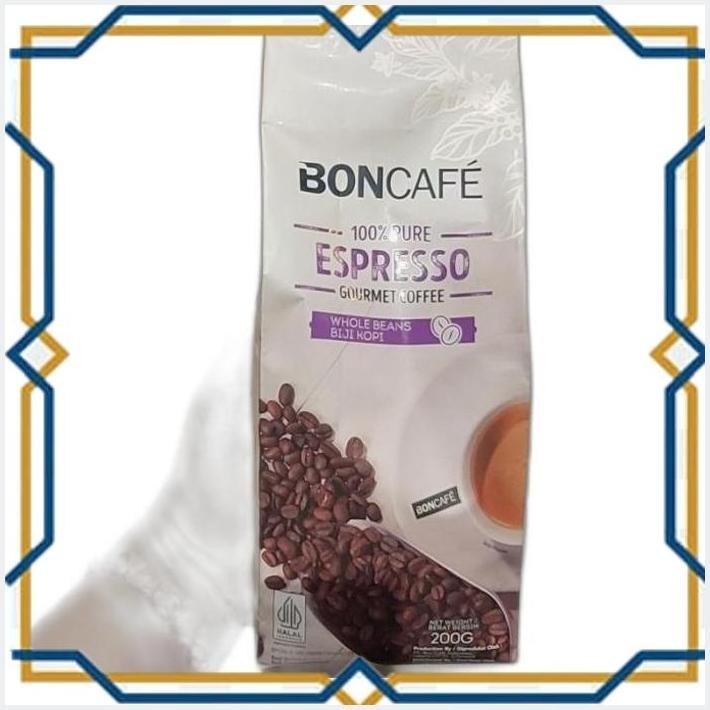 

[GDS] BONCAFE ESPRESSO GOURMET COFFEE WHOLE BEANS 200 GR | BIJI KOPI