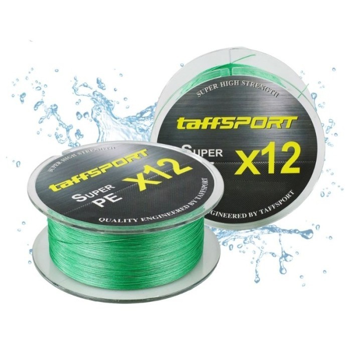 Senar Pancing Pe X12 - 300M Taffsport - Hijau