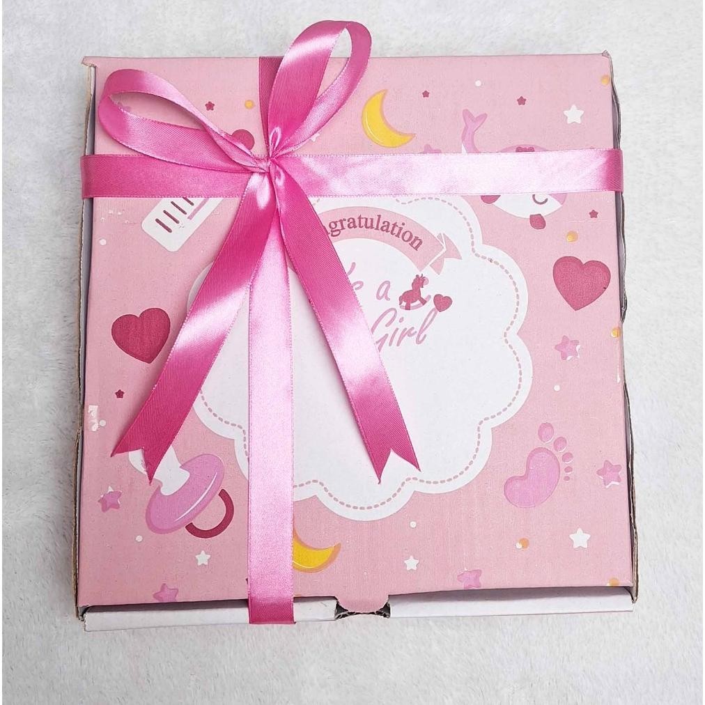 

BOX HAMPERS NEW BORN 24X24X7/ KOTAK KADO ITS BOY GIRL/ GIFT BOX DIRAKIT HAMPERS BISA COD