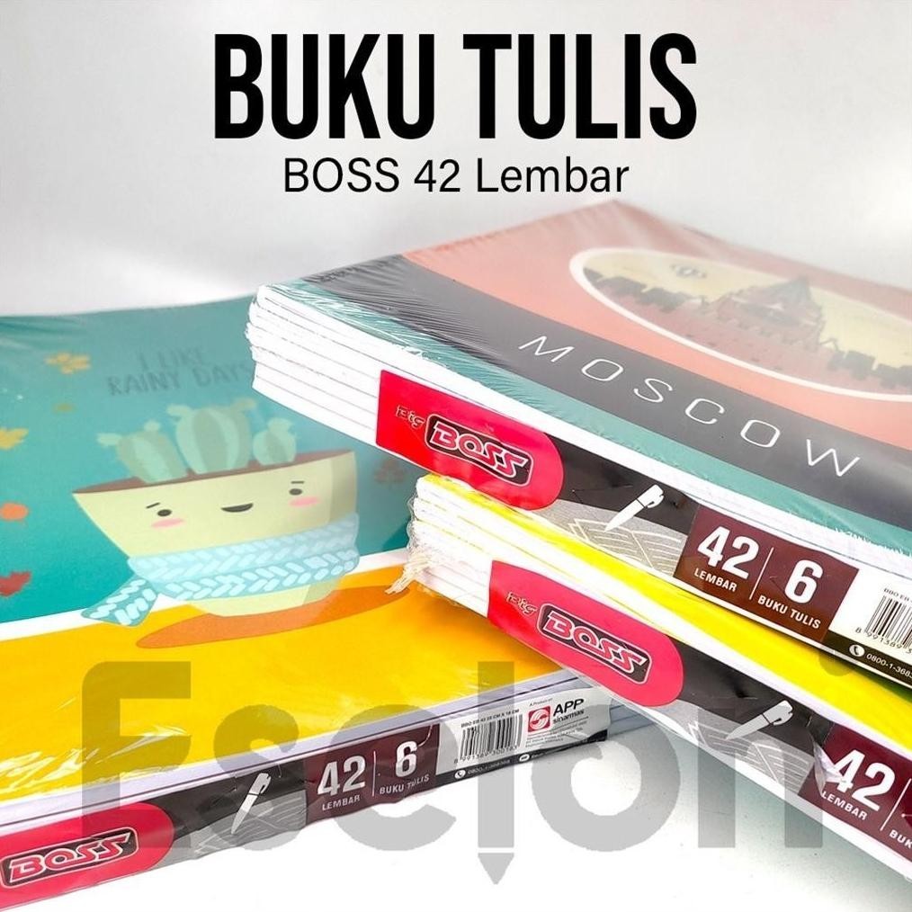 

6PCS BUKU TULIS BIG BOSS GARIS 42LBR/ BUKU TULIS BIG BOSS TERLARIS
