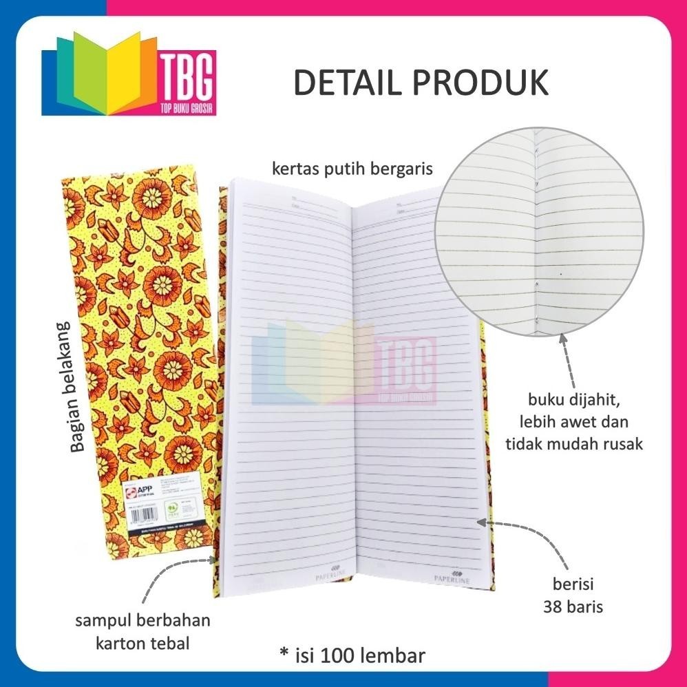 

1 PCS HARD COVER EKSPEDISI 100 LEMBAR PAPERLINE NOTEBOOK BUKU CATATAN PANJANG PEMBUKUAN (R-1241) TERMURAH BANGET