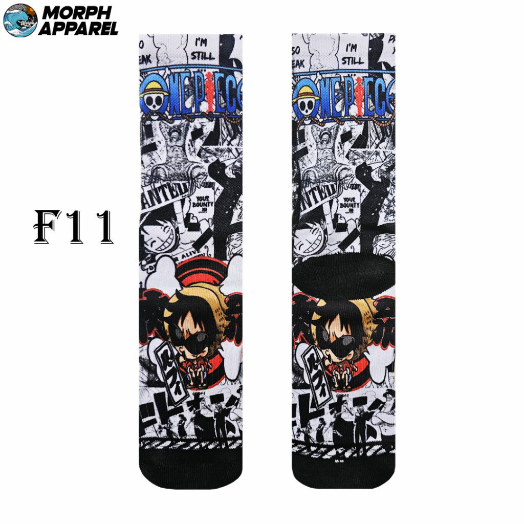 No. F11 Kaos Kaki FullPrint Manga One-Piece