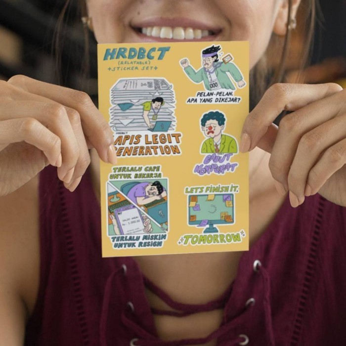 

hrdbacot - relatable sticker sheet K01
