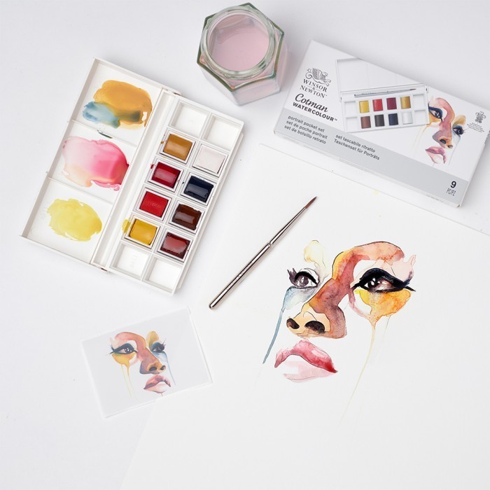 

COTMAN WATERCOLOUR PORTRAIT POCKET SET 9 WINSOR & NEWTON K01