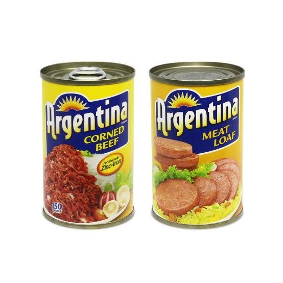 

Argentina corned beef 150gr kornet Daging Kaleng Original Filipina LS01