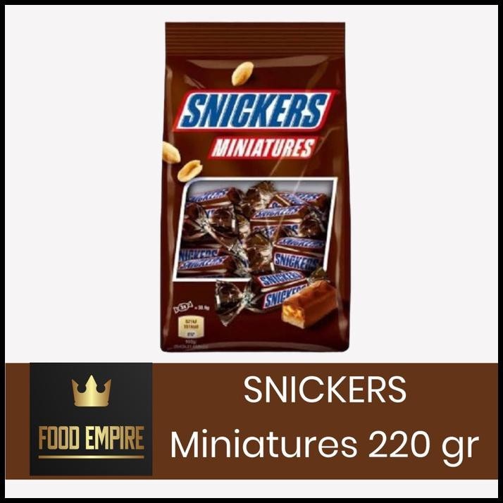 

Snickers Miniatures 220 Gram - Cokelat Mini Snickers