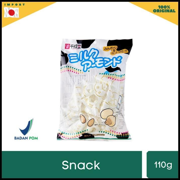 

Sennarido Milk Almonds 110G Cemilan Kacang Jepang