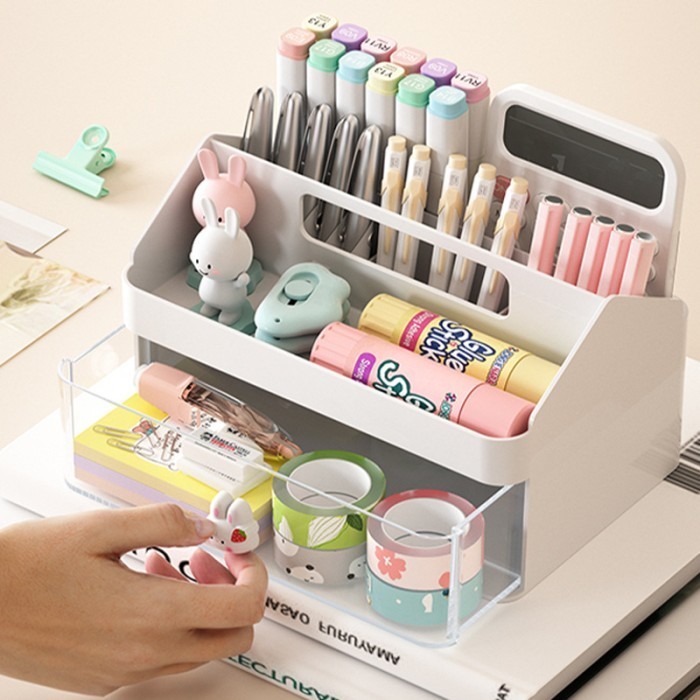 

RAK MEJA LACI TEMPAT ALAT TULIS MAKEUP DEKSTOP DRAWER DRAWER SERBAGUNA