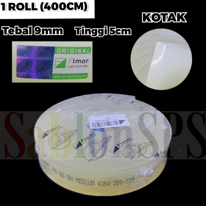 

Karet Rakel Putih Papak 9mmx50mm 55A 1 ROLL