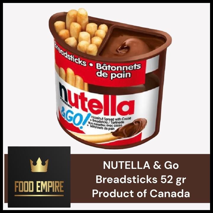 

Nutella & Go With Breadsticks 1,8 Oz | Hazelnut Spread 52 Gram