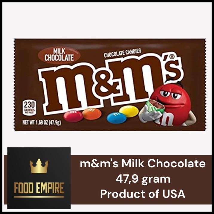 

M&M'S Milk Chocolate Candies 47,9 Gram | Cokelat M&M | Mnm Usa