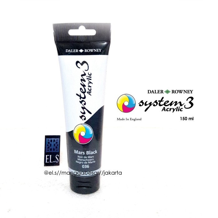 

Ready Daler Rowney System3 Mars Black ( Cat Akrilik ) 150 ml