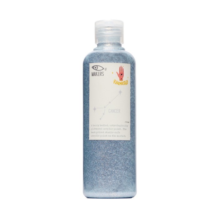 

Ready MAKERS Transparent Glitter Paint - Cancer ( Silver ) 250 ml