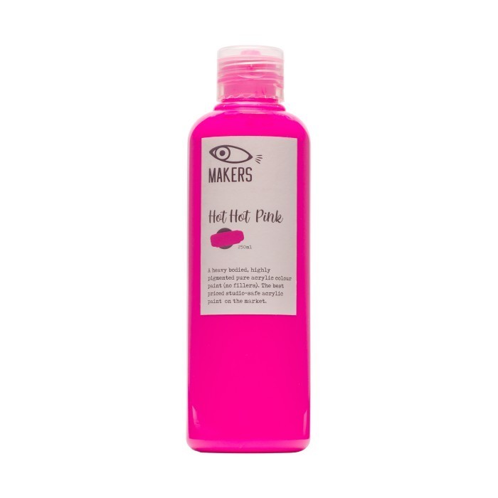 

Ready Hot Hot Pink Acrylic Neon Paint 250ml by MAKERS