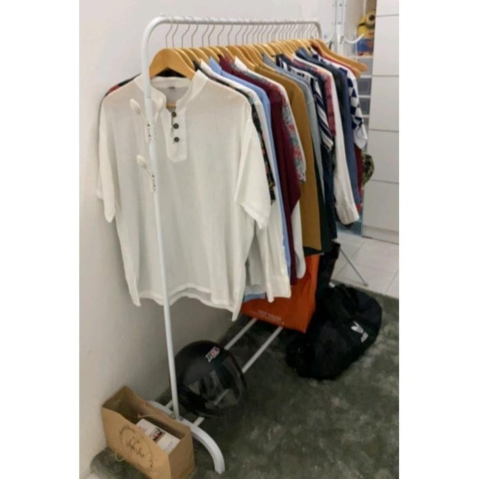 Shenar Gantungan Baju Besi Kuat Gawang Baju Gamis Display Butik Big Stand Hanger Portable Sale