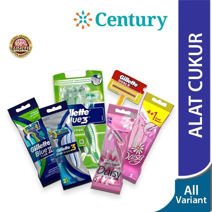 Gillette Alat Cukur Pria & Wanita / Pencukur bulu rambut kumis janggut ketiak / Silet