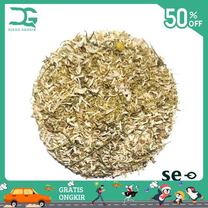 

(GRADE B) TEH CHAMOMILE SERPIH / CHAMOMILE FLOWER TEA BAG CUT 250 GRAM TERBAIK