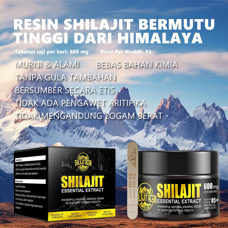 

Himalayan Pure and Natural Shilajit Resin Supplement 50g-Supporting Optimal Health-85+trace minerals