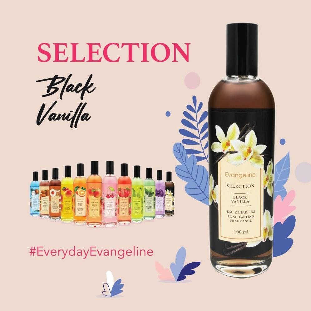 rt-4 Parfum Evangeline Black Vanilla Selection Series 100ml Eau De Parfum Minyak Wangi Farfum Wanita