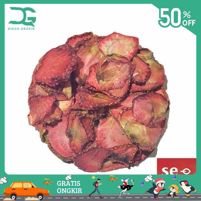 

DEHYDRATED DRIED STRAWBERRY FRUIT / BUAH STROBERI KERING 30 GRAM DIJAMIN GRATIS ONGKIR