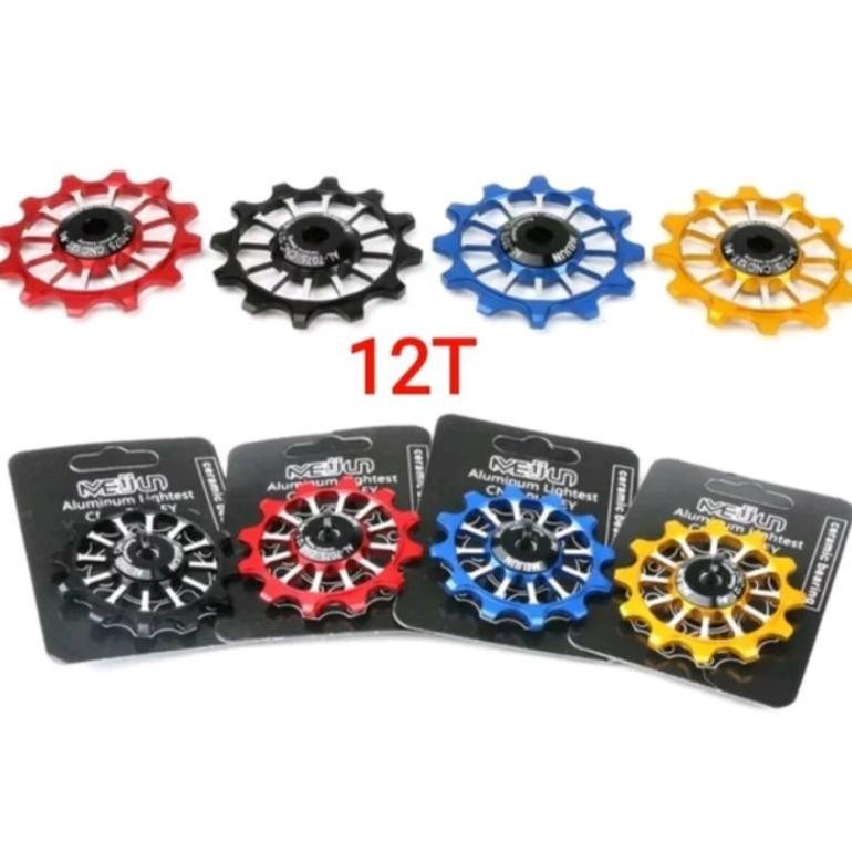 Premium Meijun Pulley Ceramic 12T Wheel guide Pulley RD Sepeda 12T