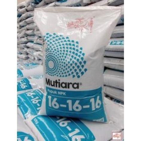 Pupuk NPK MUtiara 16-16-16 Kemasan Karung 50 Kg KS