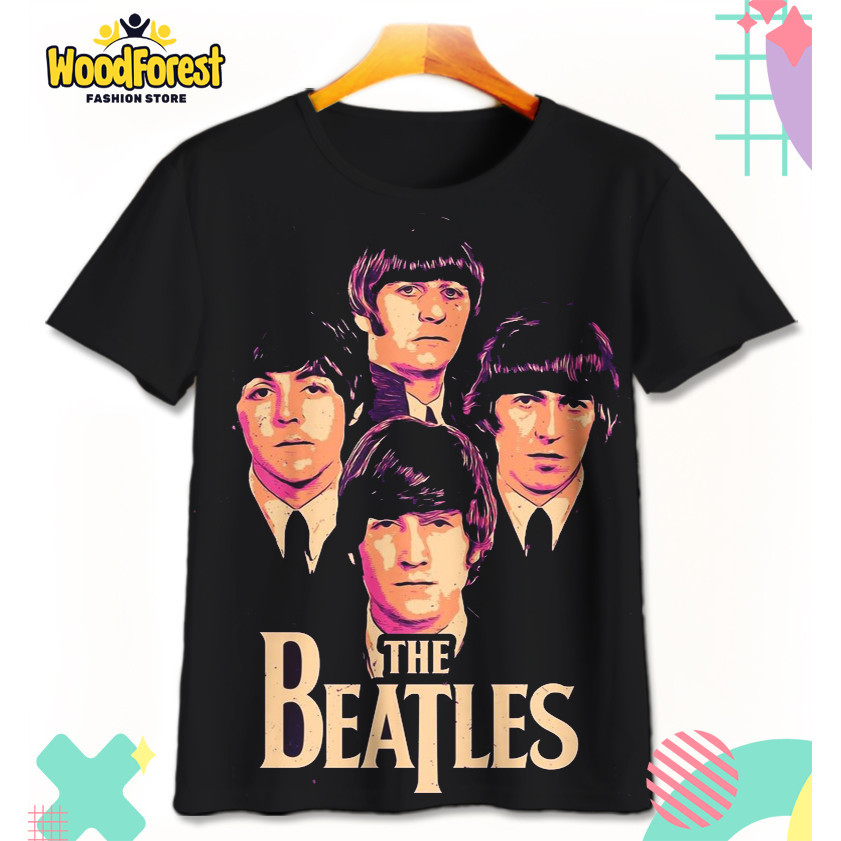 Kaos Anak The Beatles v5 Baju Anak Musik Band The Beatles 3D Printing Untuk Umur 1-12 Tahun - WoodFo