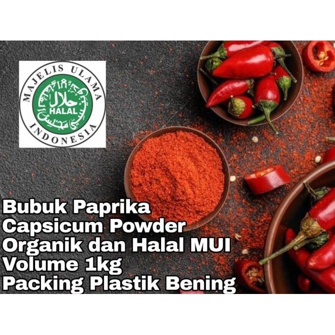 

BIG SALE BUBUK PAPRIKA 1KG CAPSICUM POWDER HALAL ORGANIK PREMIUM !!!!!