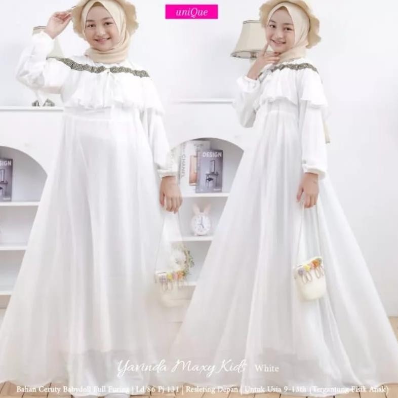 df-8 GAMIS ANAK PEREMPUAN TERBARU 2024 YERINA BUSANA MUSLIM ANAK TANGGUNG BAJU MUSLIM ANAK USIA 10 1