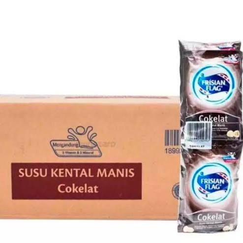 

frisian flag susu kental manis cokelat sachet karton K02