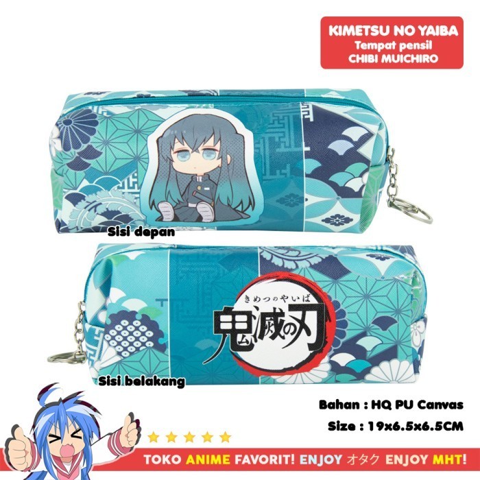 TEMPAT PENSIL DEMON SLAYER KIMETSU NO YAIBA MUICHIRO TOKITO CHIBI
