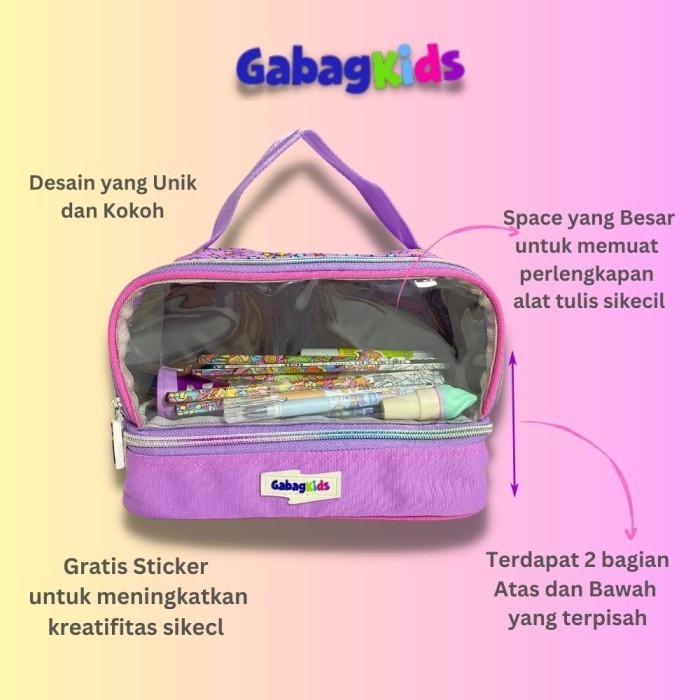 

GABAG KIDS - TEMPAT PENSIL ANAK - PENSIL CASE TARA