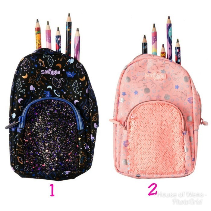 

SMIGGLE GLITZ MINI BACKPACK PENCIL CASE - TEMPAT PENSIL SMIGGLE