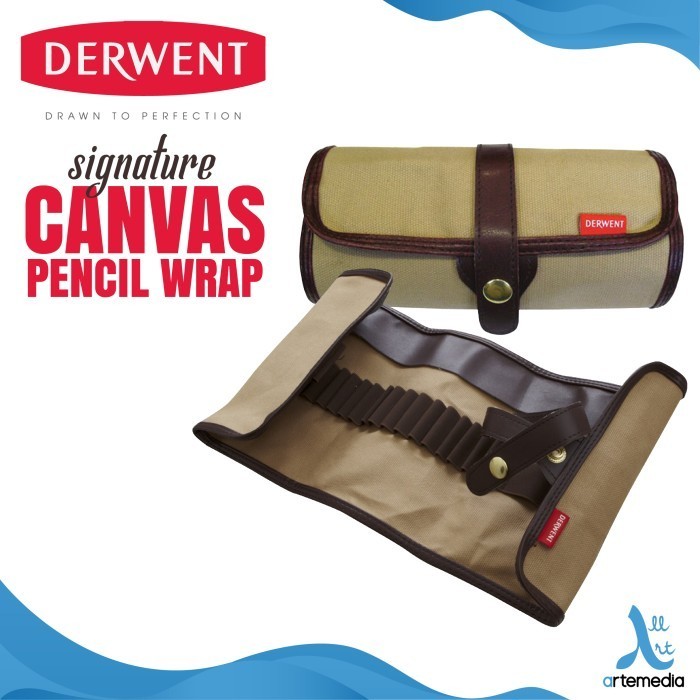 

TEMPAT PENSIL WARNA DERWENT SIGNATURE CANVAS PENCIL WRAP TAS SENI