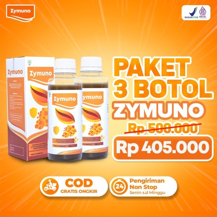 

Ready Paket Kronis Zymuno 3 Botol - Membantu Penyembuhan Benjolan di Tubuh