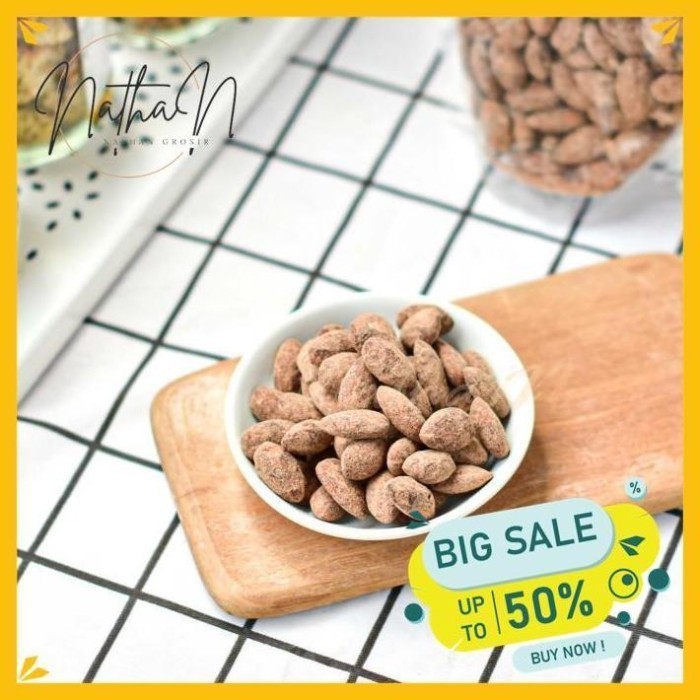 

CHOCOLATE ROASTED ALMOND ( PANGGANG ) 500 GR BEST PRODUK