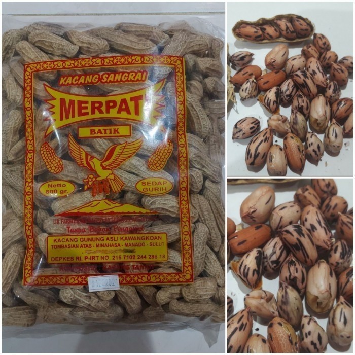 

Merpati Kacang Tanah Sangrai BATIK Asli Kawangkoan Manado Sedang 400gr