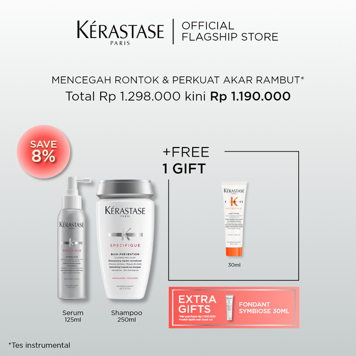 KERASTASE SPECIFIQUE ANTI HAIR LOSS SHAMPOO & SERUM RAMBUT RONTOK