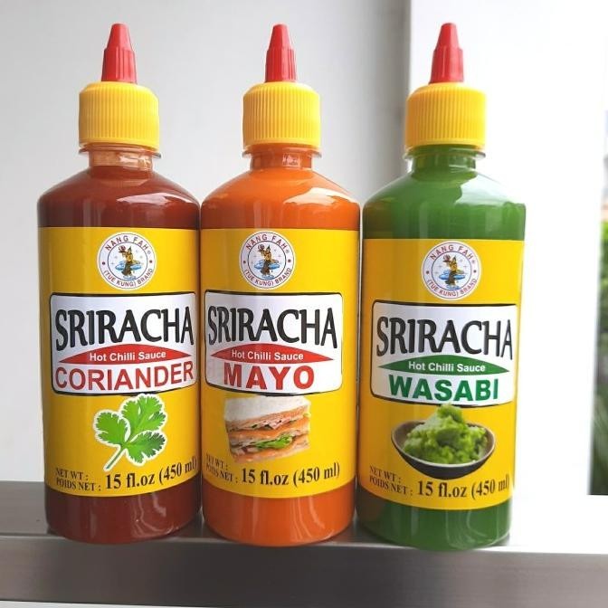 

NEW PRODUK [IMPOR THAILAND] NANGFAH SRIRACHA HOT CHILI SAUCE 450 ML SAOS SAMBAL !!!!!