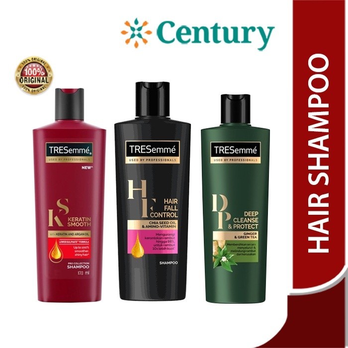 TRESEMME SHAMPOO DEEP CLEANSE / TRESEMME SHAMPOO HAIR FALL / TRESEMME KERATIN SHAMPOO 170 ML