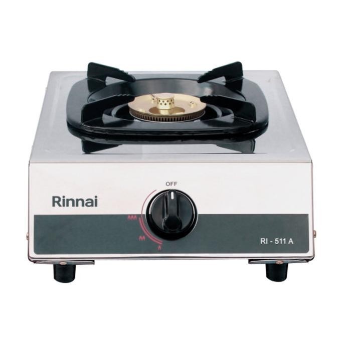 Rinnai RI-511A Kompor Gas 1 Tungku RI511a Stainless RI511 A Rinai 511