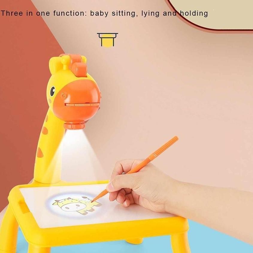 Original < M.A > Meja Belajar Anak / Meja Gambar Anak Proyektor / Edukasi Belajar Melukis Motif Gr-8