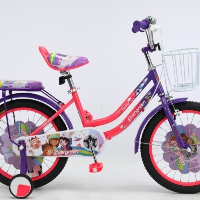 Sepeda Anak Perempuan Mini 18 Evergreen Daisy