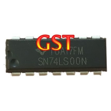 (GST) ic 74LS00 74 LS 00 SN74LS00N 7400