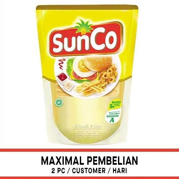 

BIG SALE SUNCO COOKING OIL REFILL 2 LITER - MINYAK GORENG !!!!!