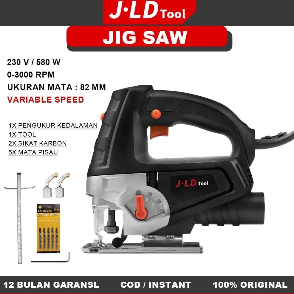 {BARU} JLD Jig Saw Laser 580Watt Gergaji Listrik Mesin Potong Jigsaw jld tools Mesin Gergaji Ukir Ji